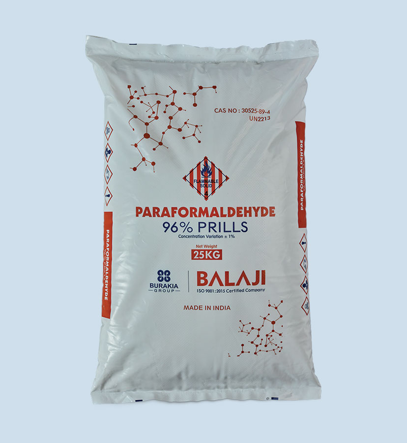 paraformaldehyde product bag 25kg orange